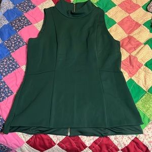 White House Black Market green dress tank